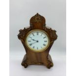 A French style mahogany mantel clock