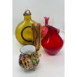 A selection of art glass