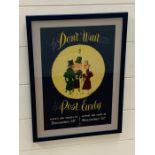 GPO poster advertising Christmas post dates