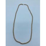 A 9ct gold necklace (15.87g)