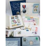 A Selection of stamps, covers including an Egyptian stamp album and A Last Run of The Orient Express