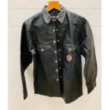 A Harley Davidson Ladies Leather Jacket (Medium)