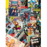 A very large selection of comics to include Mask, Spiderman, Mad Green Lantern, D'redd, Batman and