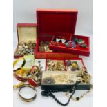 A large volume of costume jewellery