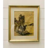A framed Chinese water colour