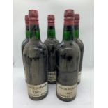 Five Bottles of Cockburns Vintage Port 1963