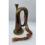 A copper and brass Bugle/Horn.
