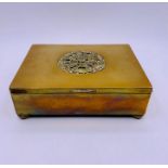 A vintage brass cigarette box for Rothmans Ltd