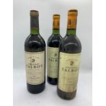 Three Bottles of 1983 Chateau Talbot