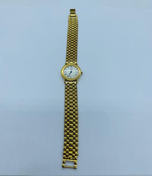 A Mappin & Webb gold plated Ladies watch.