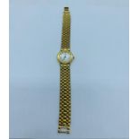A Mappin & Webb gold plated Ladies watch.