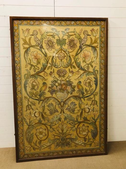 A large framed early 20th century tapestry (H190cm x W127cm)