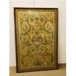 A large framed early 20th century tapestry (H190cm x W127cm)