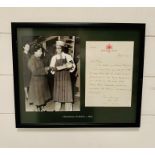HRH Princess Margaret: A Letter on Kensington Palace crested paper from Fiona Aird, Lady in Waiting,