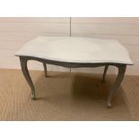 A grey painted side table