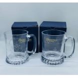 Two Commemorative Engraved Tankards Maundy Service 1983 Exeter Cathedral and The Queen's Bodyguard