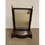 A mahogany Georgian toilet mirror