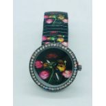 A ladies watch with expandable strap