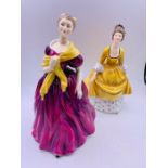 Two Coalport figurines