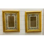 Two framed Latin scripts