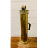 A brass lamp lighter by Player and Mitchell of Birmingham