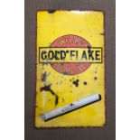 A large enamel advertising sign for Will's Gold flake (91cm x 152cm)