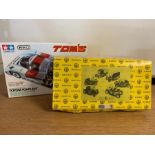 Two model car kits by Blenken and Tamiya