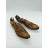 A pair of wooden shoe lasts