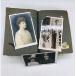 A vintage Postcard Album containing a collection of Royal postcards.