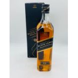 A Boxed Bottle of Johnnie Walker Black Label Whiskey