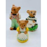 A China Teddy Bear Condiment Set