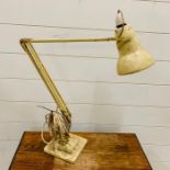 A white Anglepoise lamp by Herbet Terry & Sons Ltd