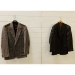 A Gents Harris Tweed jacket by Dunn & Co (40 regular) and a Gents pure new wool checked jacket by