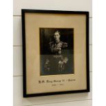 A photograph of HM.King George VI patron by Royal photographer Carl Vandyk