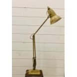 A painted angleposie desk lamp