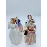 Four small Royal Doulton ladies, Dinky Do, Joy, Babie and Cerise