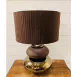 A contemporary table top lamp