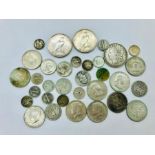 A selection of American coins