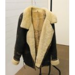 A vintage sheepskin Aviator's jacket