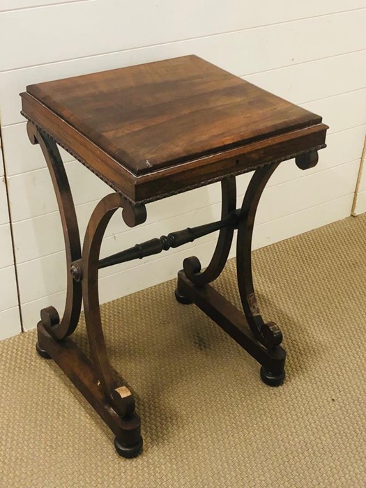 A regency rosewood sewing table circa 1820