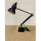 A Herbert Terry and Sons black Anglepoise table lamp (PAT tested)
