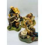 A selection of three Naturecraft Ltd figures and one by Heritage.