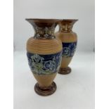 A pair of Royal Doulton vases