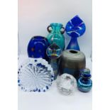 A collection of 20th Century art glass