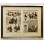 A Framed Eton Montem 1844 article from the Illustrated London News.
