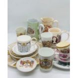 A Volume of Royal Commemorative china various years, reigns and makers.