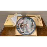 Three 1988 imperial porcelain boxed plates