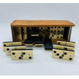 A vintage Dominoes set