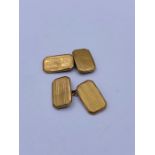 Gents 9ct yellow gold cufflinks (2.94g)