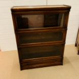 A four tier oak Globe-Wernicke bookcase